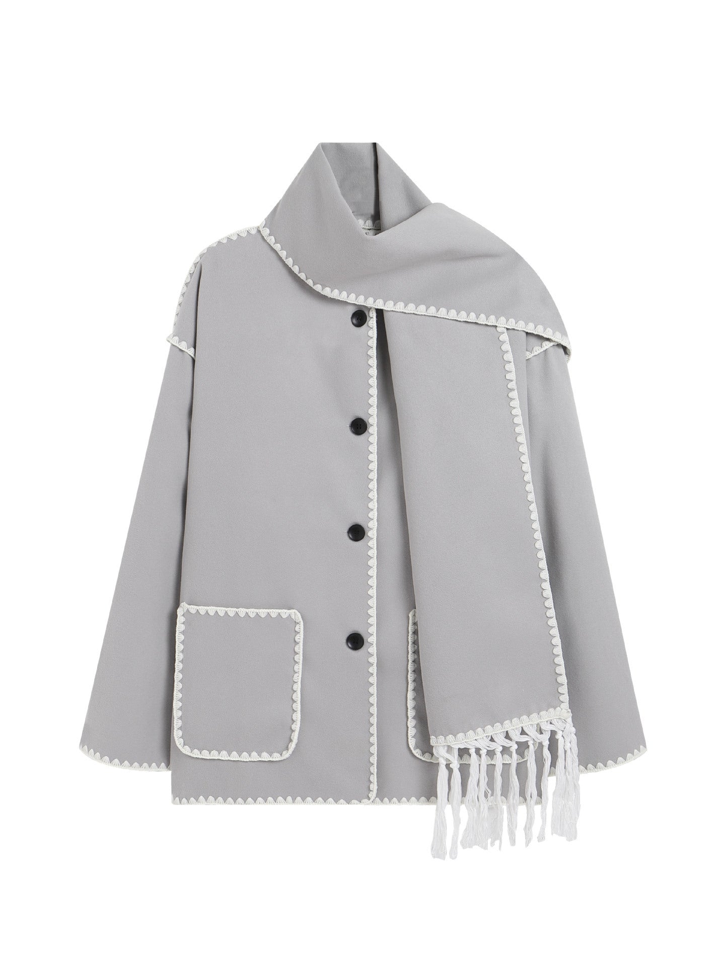 ELIN - Luxe Sjaal Jas