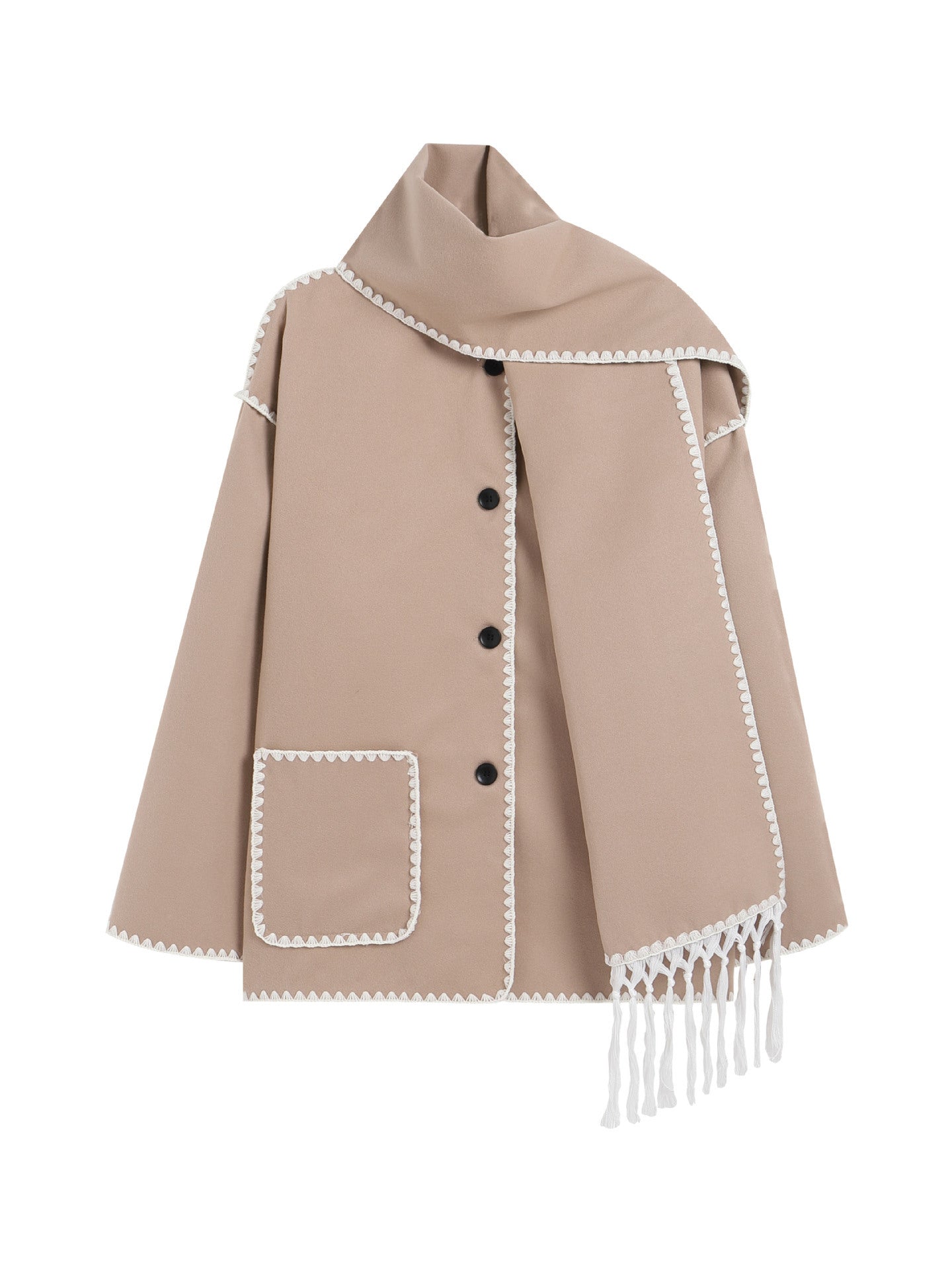 ELIN - Luxe Sjaal Jas
