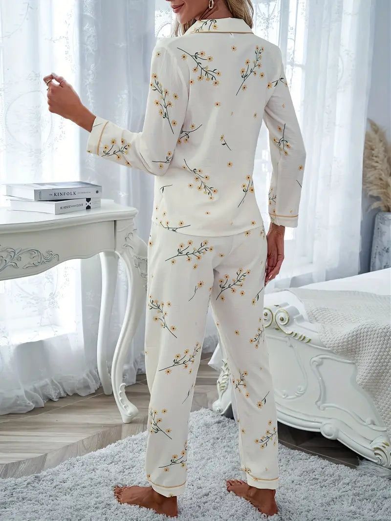 SED - Dames Pyjama Set met bloemenprint
