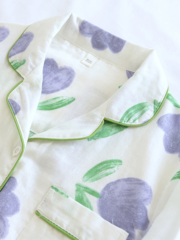 MAY - Katoenen Pyjama Set met Lange Mouwen