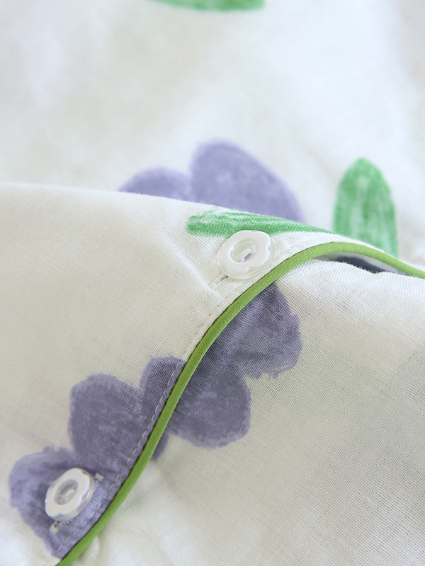 MAY - Katoenen Pyjama Set met Lange Mouwen