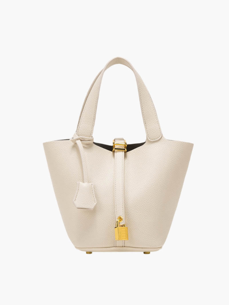 LENO - Bucketbag leren handtas