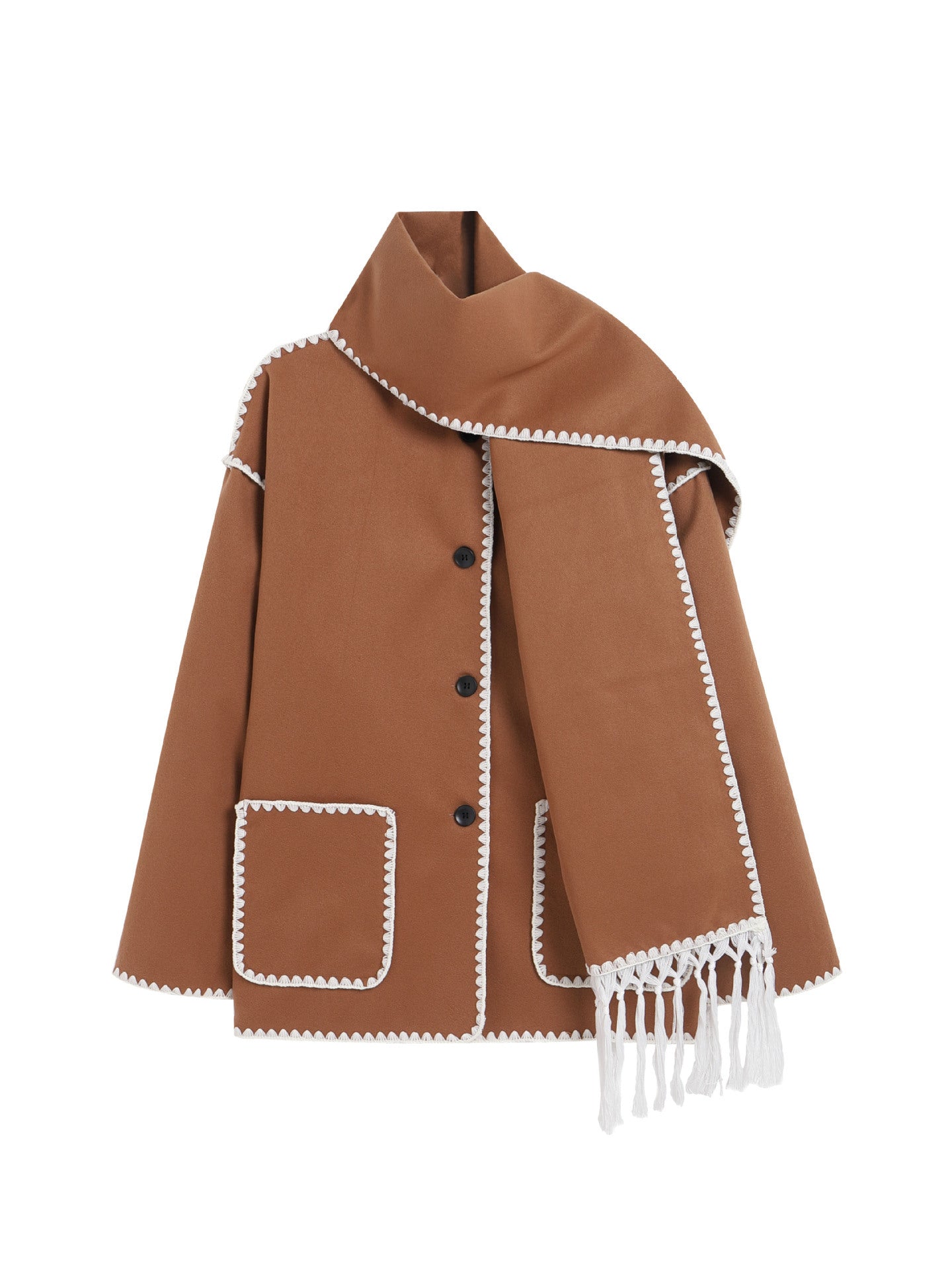 ELIN - Luxe Sjaal Jas