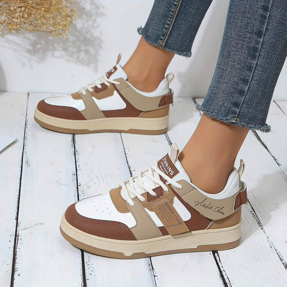 AN - Colorblock Trendy Sneakers voor Dames
