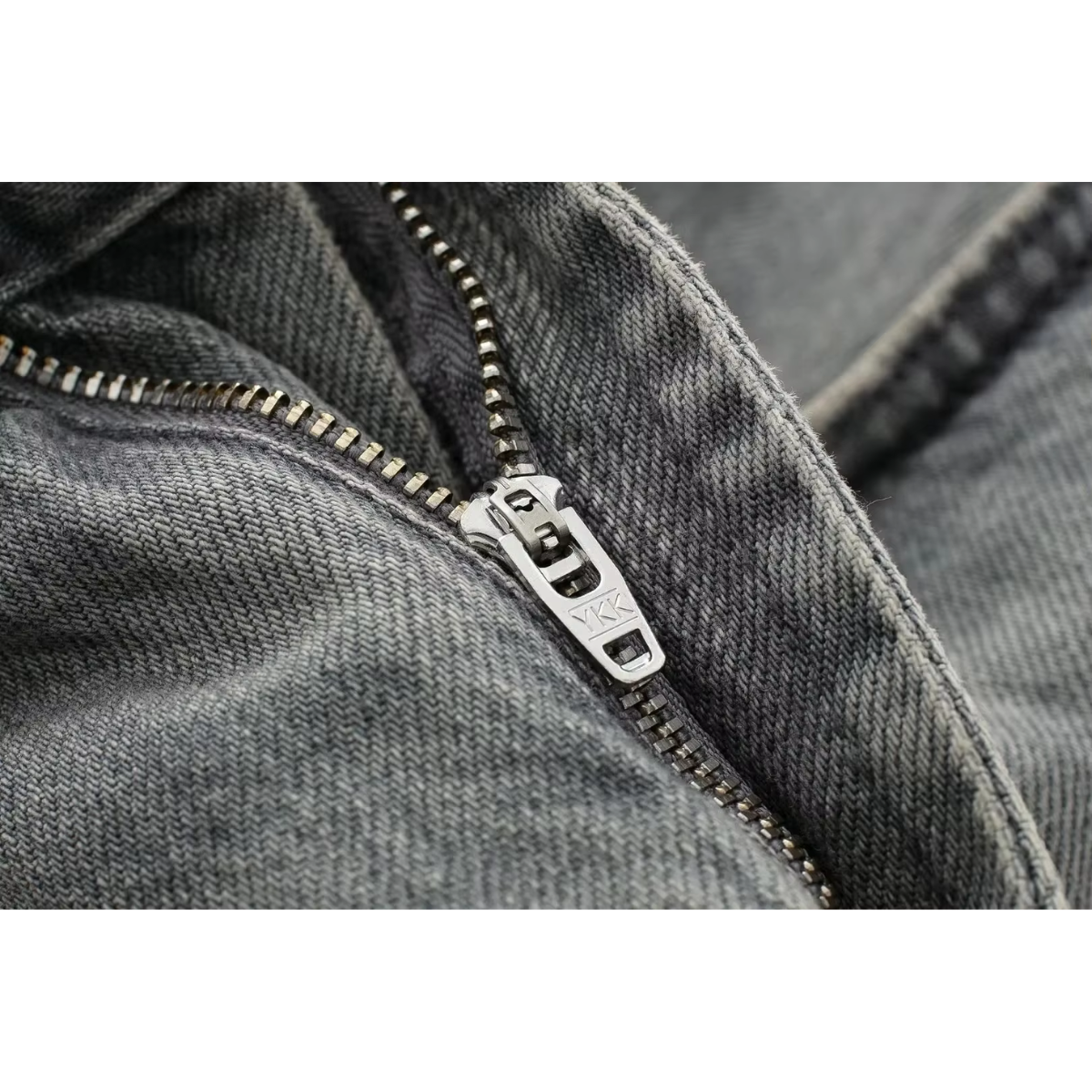 Mirthe - Grijze Denim Jeans met Hoge Taille