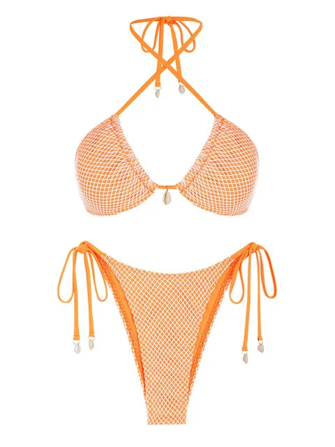 DOL -stijlvolle bikini met pastel kleuren.