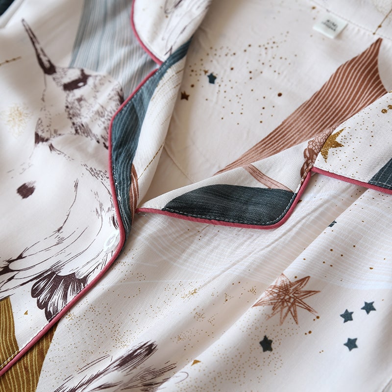 JEANET - Viscose Pyjama Set Met Motief