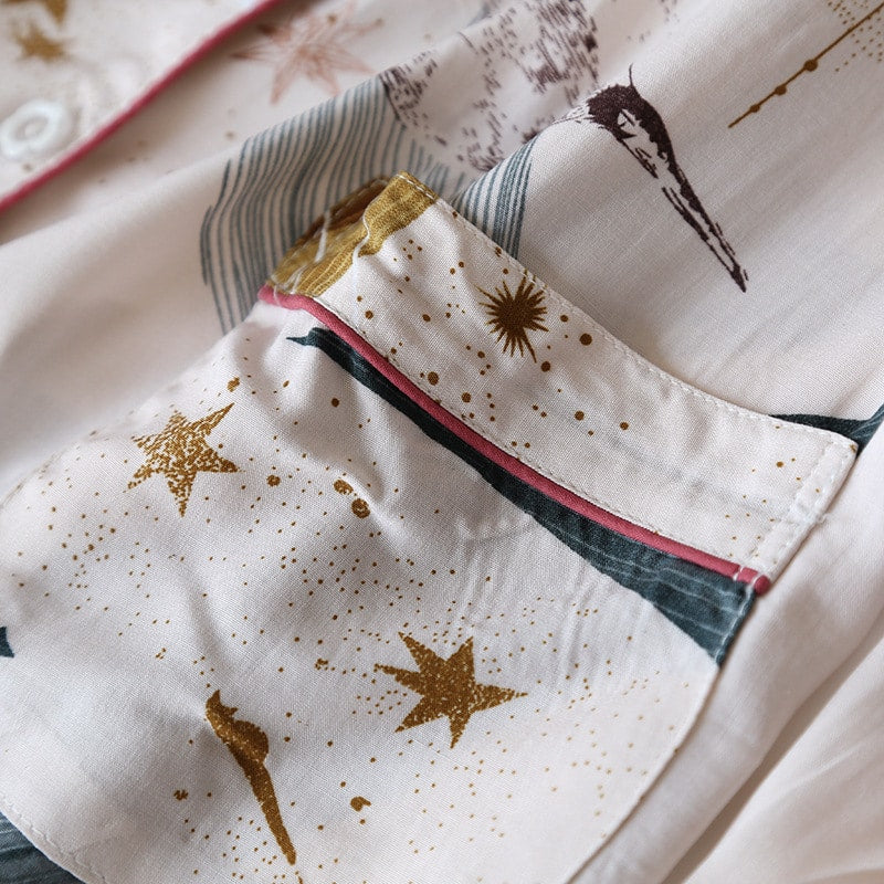 JEANET - Viscose Pyjama Set Met Motief