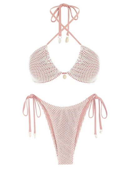 DOL -stijlvolle bikini met pastel kleuren.
