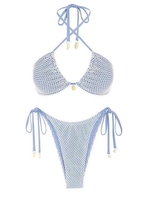 DOL -stijlvolle bikini met pastel kleuren.