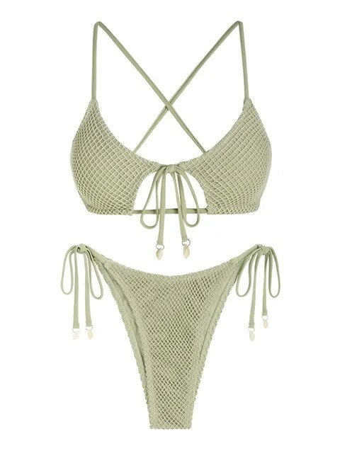 DOL -stijlvolle bikini met pastel kleuren.
