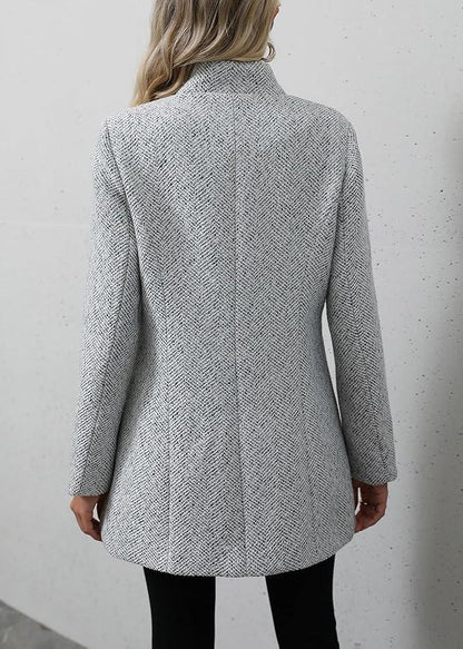 ARENDA - Grijze Tweed jas