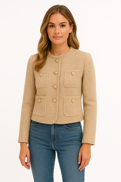 CAYA - Tijdloos Tweed Jasje
