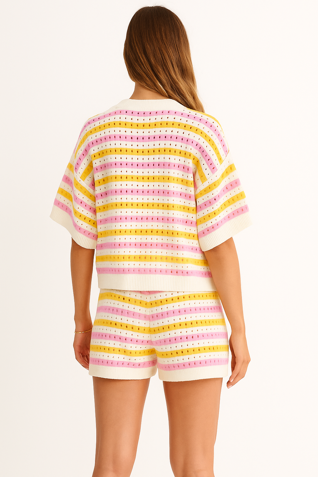 TILLY - Casual Gestreepte Tweedelige Set