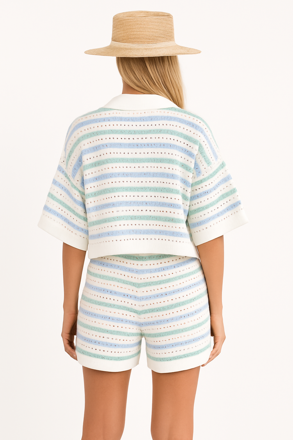 TILLY - Casual Gestreepte Tweedelige Set