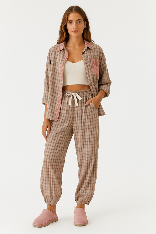 KATINKA - Comfortabele Katoenen Pyjama Set