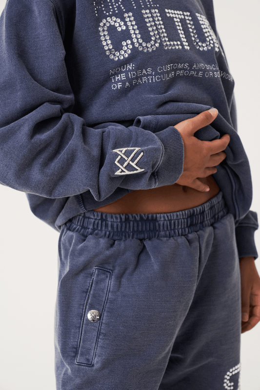 ZEA - Hoodie met glitter tekst