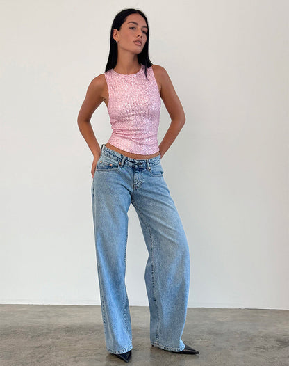 MARIEL - Glamoureuze Sequin Top.