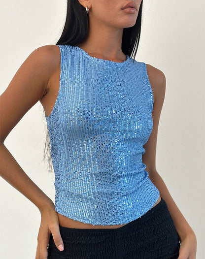 MIREL - Glamoureuze Sequin Top
