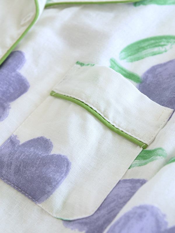 MAY - Katoenen Pyjama Set met Lange Mouwen