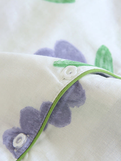 MAY - Katoenen Pyjama Set met Lange Mouwen