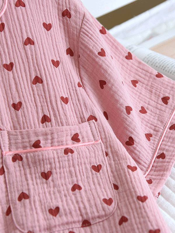 FADIM - Korte Mouw Katoenen Pyjama Set (ZOMER SET)