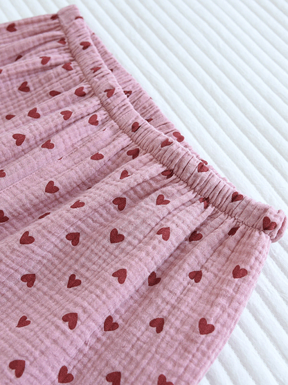 FADIM - Korte Mouw Katoenen Pyjama Set (ZOMER SET)