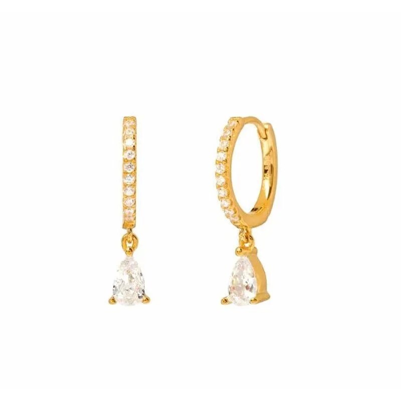 LELA - Gouden Oorbellen Set met Zirkonia