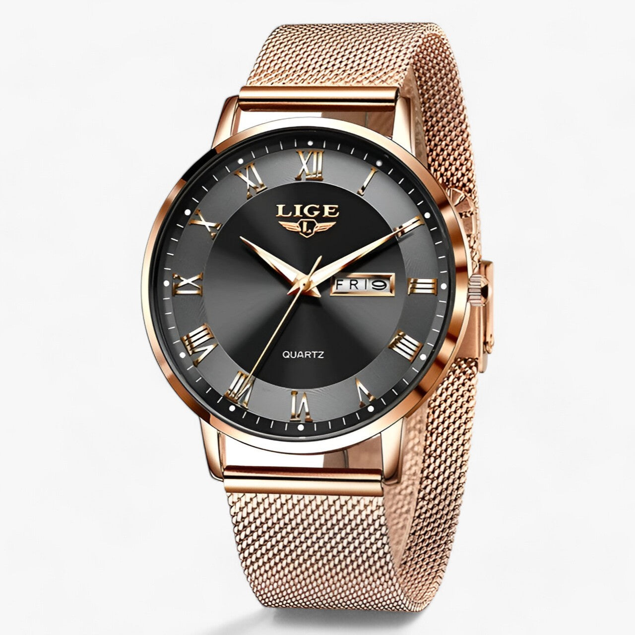 LAYLA / Elegante Staal-Mesh Horloge