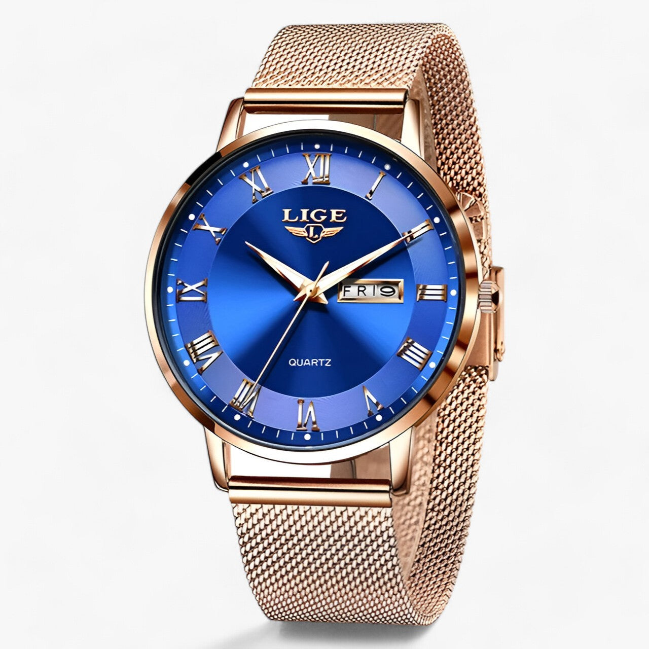 LAYLA / Elegante Staal-Mesh Horloge