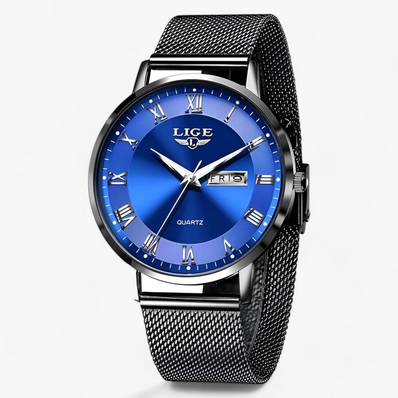 LAYLA / Elegante Staal-Mesh Horloge