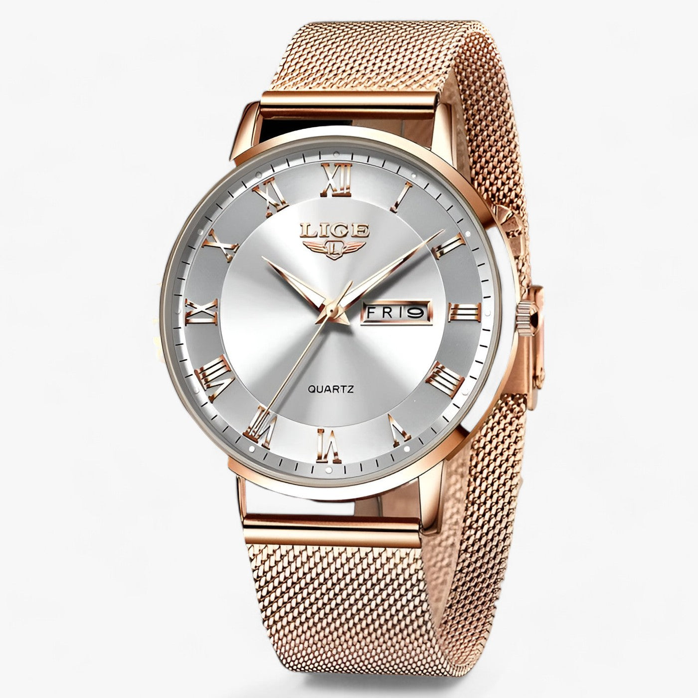 LAYLA / Elegante Staal-Mesh Horloge