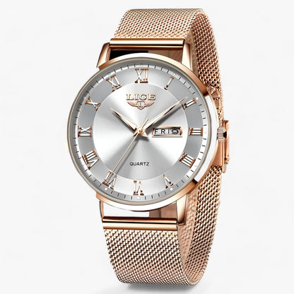 LAYLA / Elegante Staal-Mesh Horloge