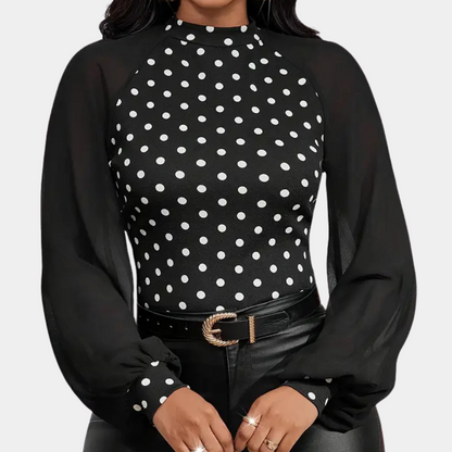 VERA - Elegante Polkadot Top
